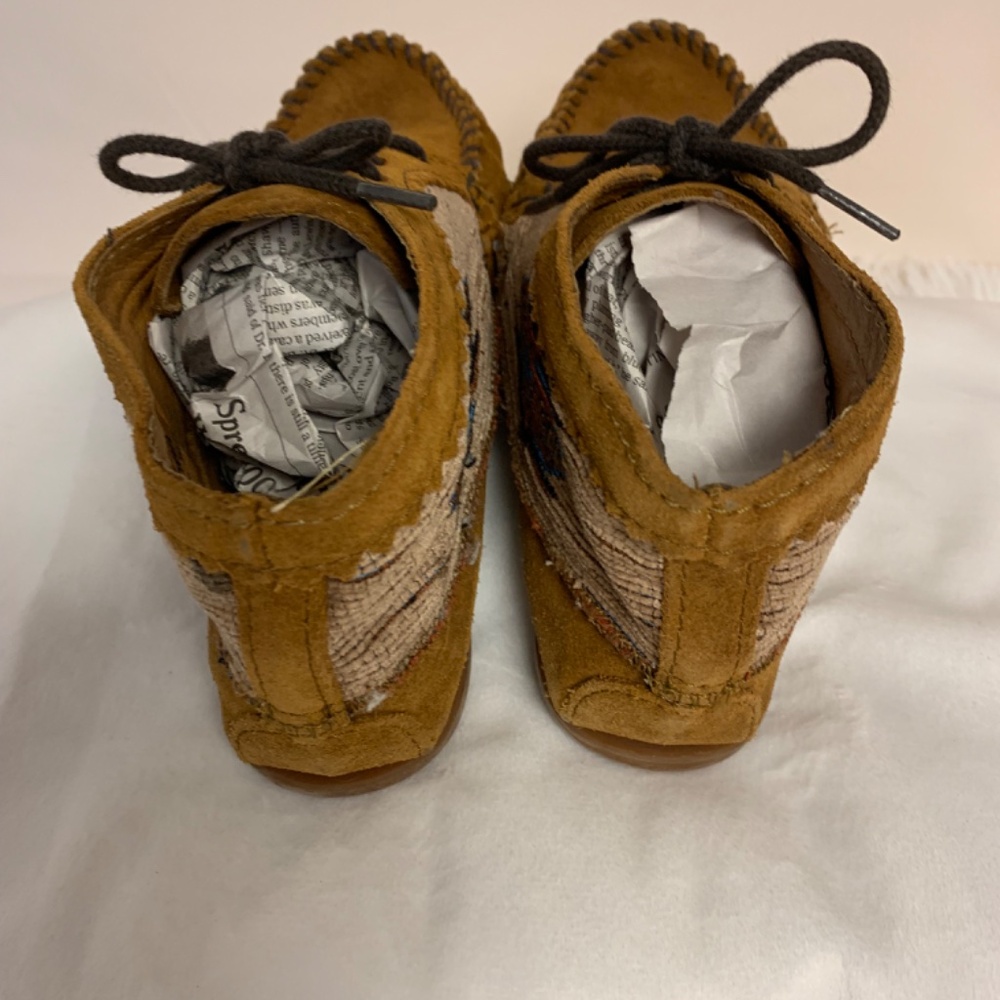 Minnetonka El Paso Ankle Boot Suede Southwest Bohemian Hippie Brown Comfy SZ 7.5 - Picture 7 of 10